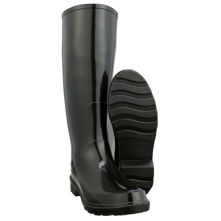 Women's Black Rain Boot Dark Slate Gray